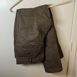 Old Navy Ultimate Slim Built-in Flex 34 x 30 Dark Khaki Green Pants